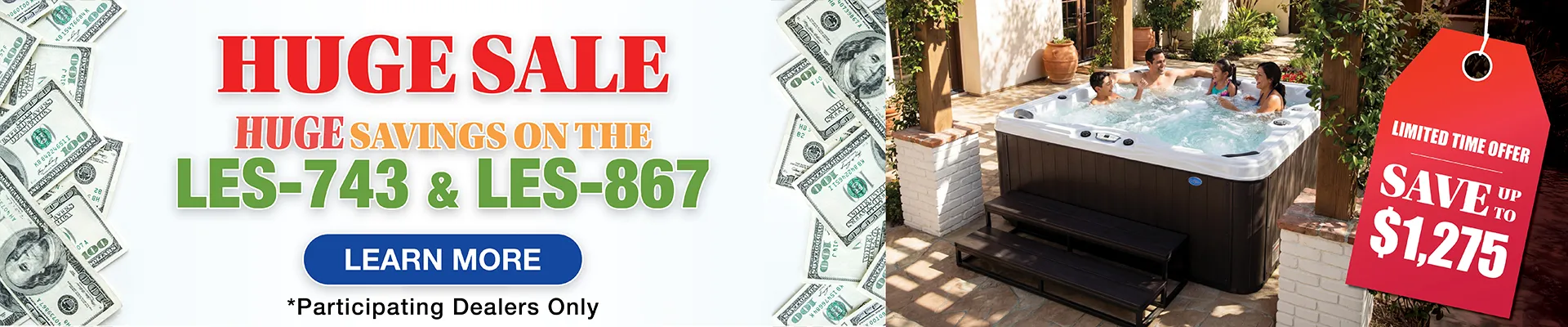 Calspas hot tub being used in a family setting - Milford